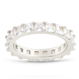 STERLING FOREVER KYLIE CZ ETERNITY BAND RING